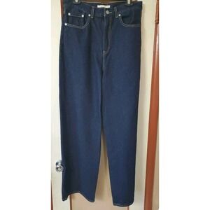 Levi's Premium Jeans Size 31 Hang Loose Womens Dark Blue Denim Baggy